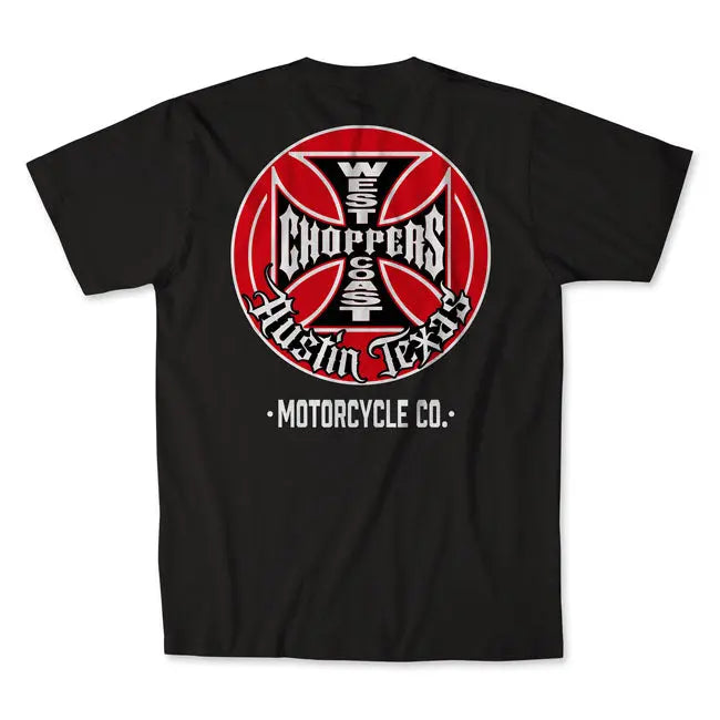 West Coast Choppers Tank Logo T-Shirt Black FREE UK Delivery, FREE 365 Day Returns | Moto Central