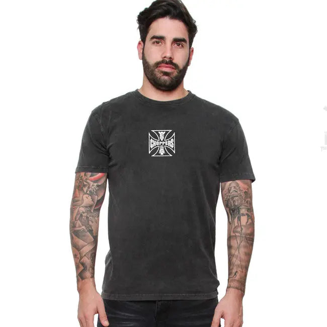 West Coast Choppers Parts T-Shirt Vintage Black FREE UK Delivery, FREE 365 Day Returns | Moto Central