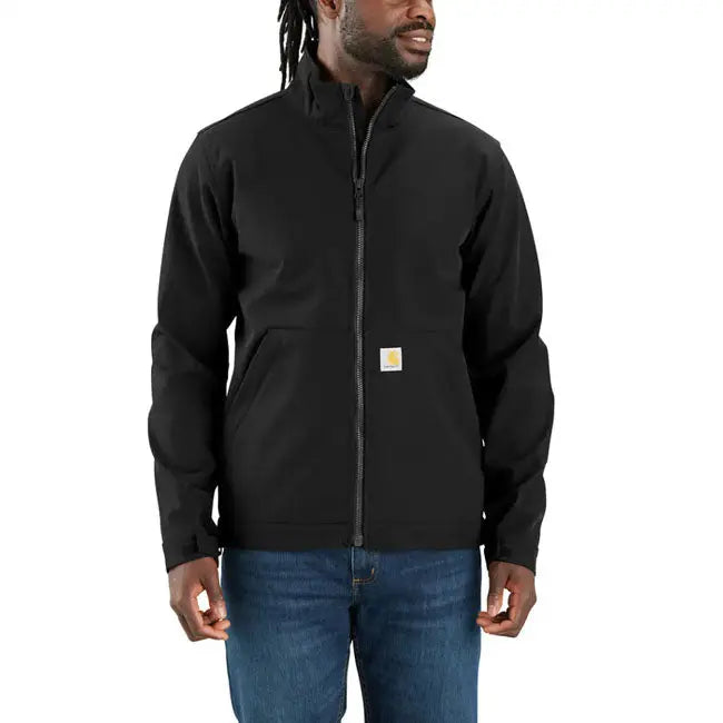 Carhartt Relaxed Fit Softshell Jacket Black FREE UK Delivery, FREE 365 Day Returns | Moto Central