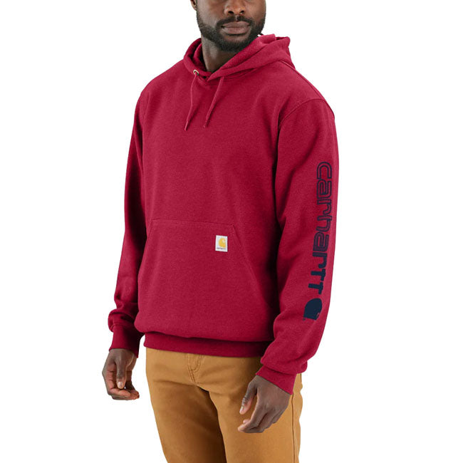 Carhartt Sleeve Logo Hoodie Industry Red