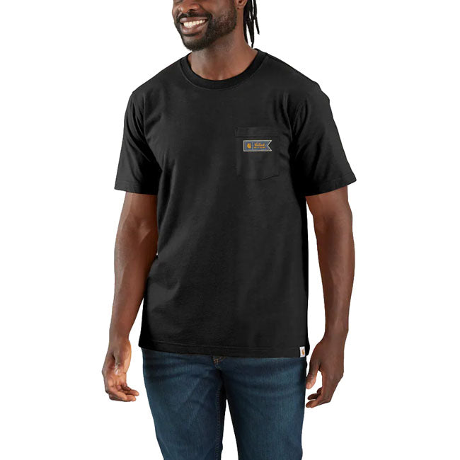Carhartt Pocket Script Graphic T-Shirt Black