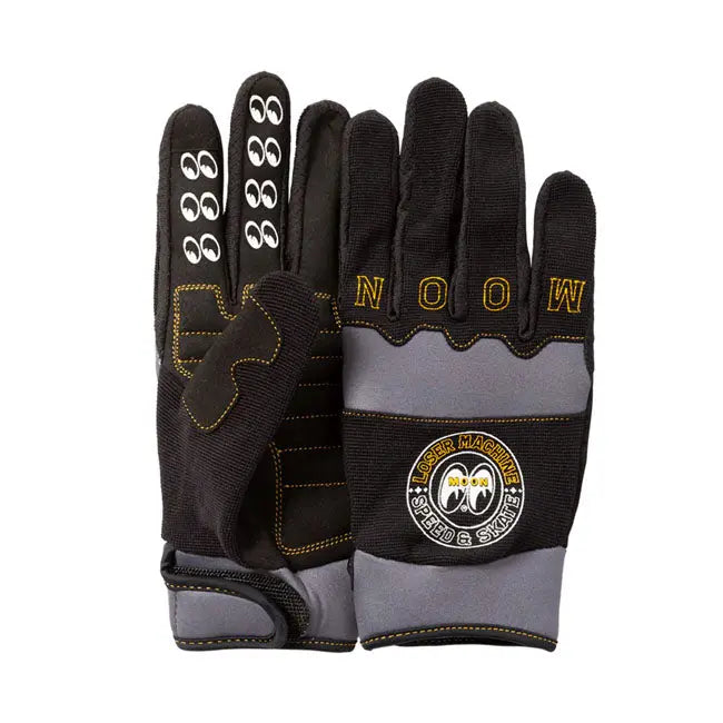 Loser Machine Mooneyes Good Luck Textile Gloves Black FREE UK Delivery, FREE 365 Day Returns | Moto Central