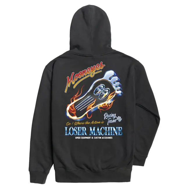 Loser Machine Red Hot Hoodie Black FREE UK Delivery, FREE 365 Day Returns | Moto Central
