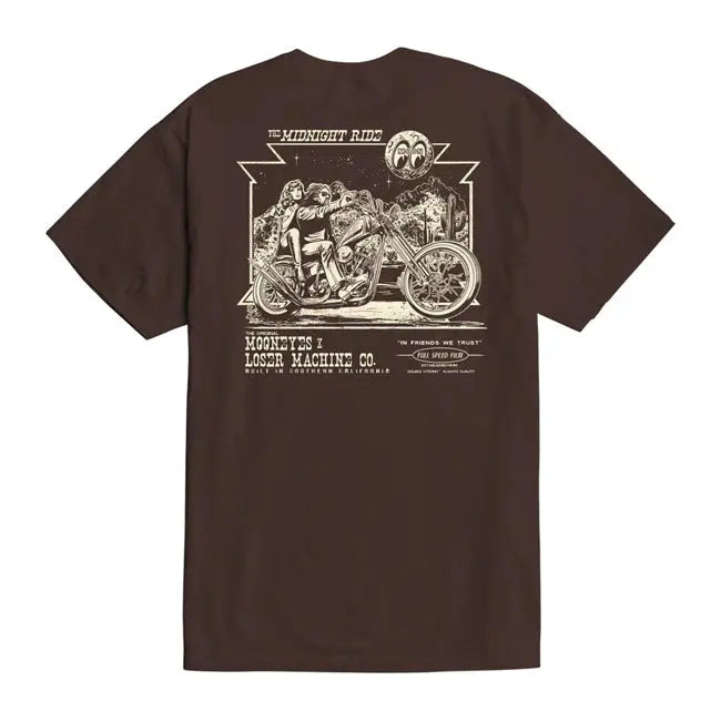 Loser Machine Midnight Ride T-Shirt Java Brown FREE UK Delivery, FREE 365 Day Returns | Moto Central