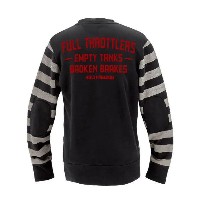 Holy Freedom Fullthrottlers Sweatshirt Black / White FREE UK Delivery, FREE 365 Day Returns | Moto Central