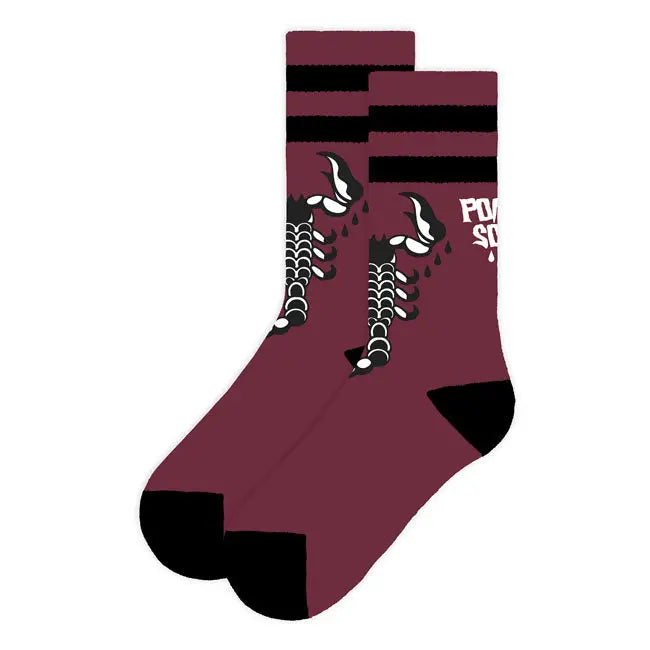 American Socks Mid High Poison Soul Socks Red FREE UK Delivery, FREE 365 Day Returns | Moto Central