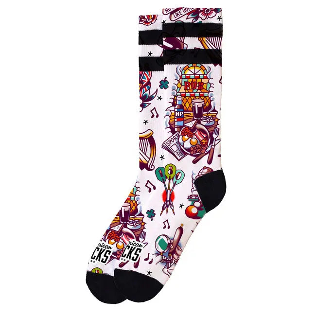 American Socks Signature Pub Socks Beige FREE UK Delivery, FREE 365 Day Returns | Moto Central