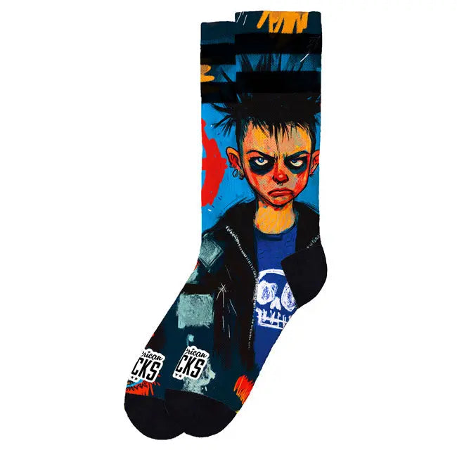 American Socks Signature Youth Regegade Socks Blue FREE UK Delivery, FREE 365 Day Returns | Moto Central