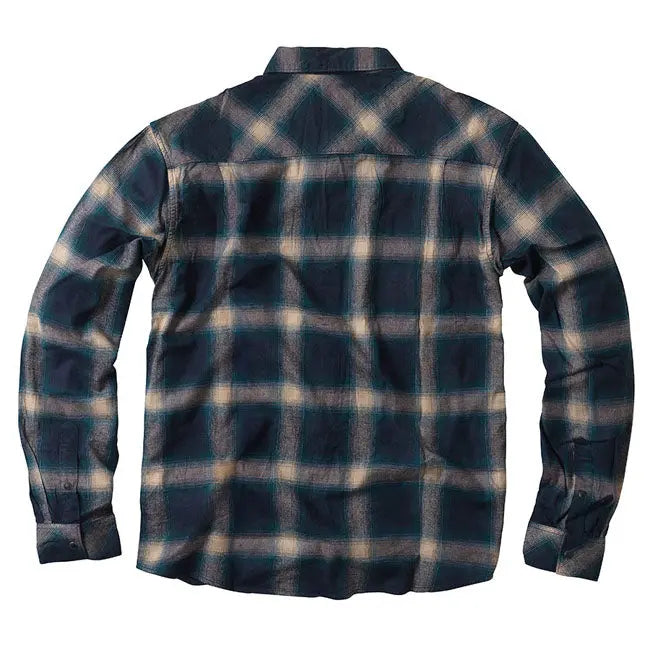 West Coast Choppers Outlaw Flannel Shirt Blue / Beige FREE UK Delivery, FREE 365 Day Returns | Moto Central