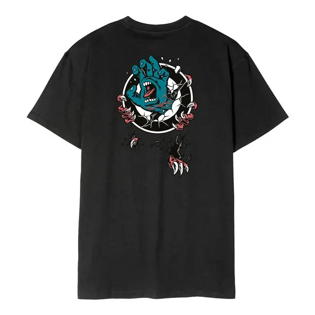 Santa Cruz Roskopp Screaming Target T-Shirt Black FREE UK Delivery, FREE 365 Day Returns | Moto Central