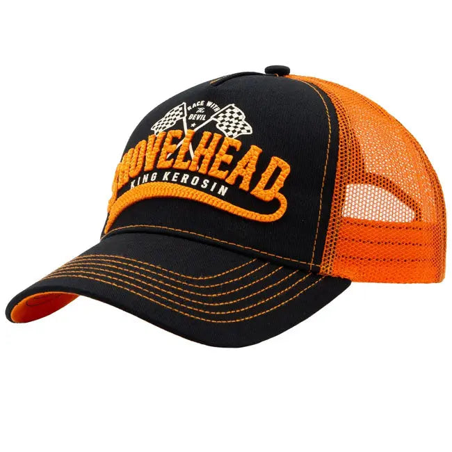 King Kerosin Shovelhead Cap Black FREE UK Delivery, FREE 365 Day Returns | Moto Central