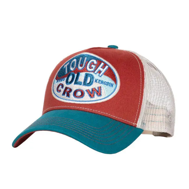 King Kerosin Tough Old Crow Cap Red / Blue FREE UK Delivery, FREE 365 Day Returns | Moto Central