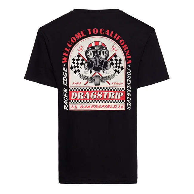 King Kerosin Welcome To California T-Shirt Black FREE UK Delivery, FREE 365 Day Returns | Moto Central