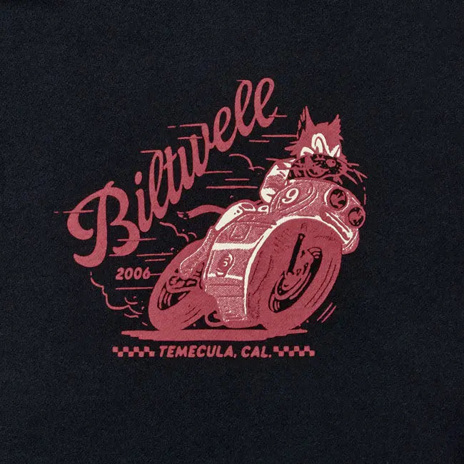 Biltwell Fast Cat Hoodie Black FREE UK Delivery, FREE 365 Day Returns | Moto Central