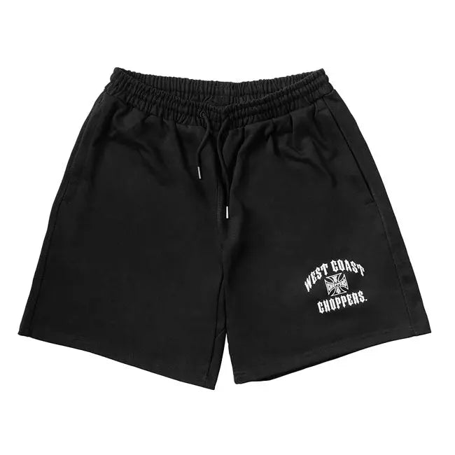 West Coast Choppers Iron Oversized Shorts Black FREE UK Delivery, FREE 365 Day Returns | Moto Central