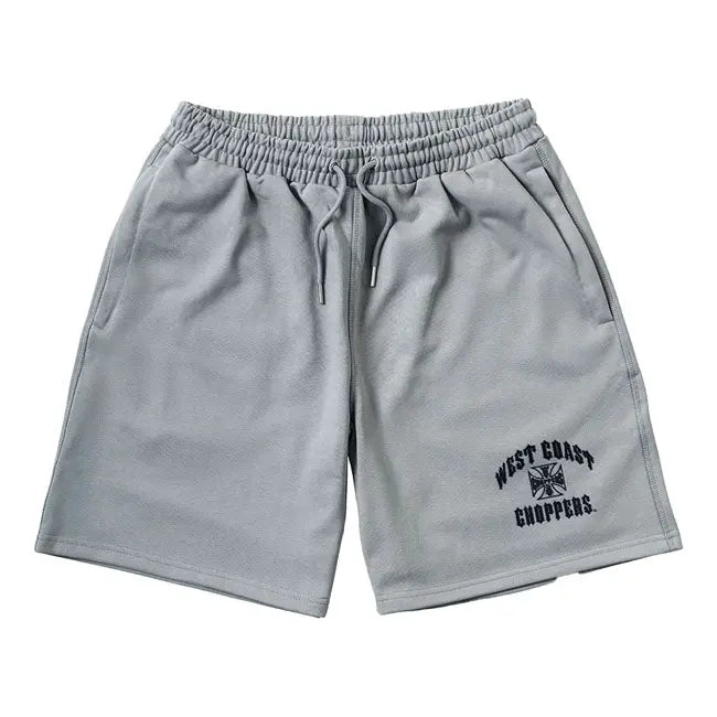 West Coast Choppers Iron Oversized Shorts Grey FREE UK Delivery, FREE 365 Day Returns | Moto Central