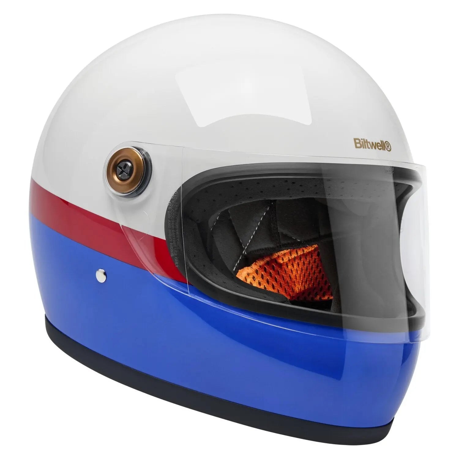Biltwell Gringo S Gloss Red / White / Blue FREE UK Delivery, FREE 365 Day Returns | Moto Central