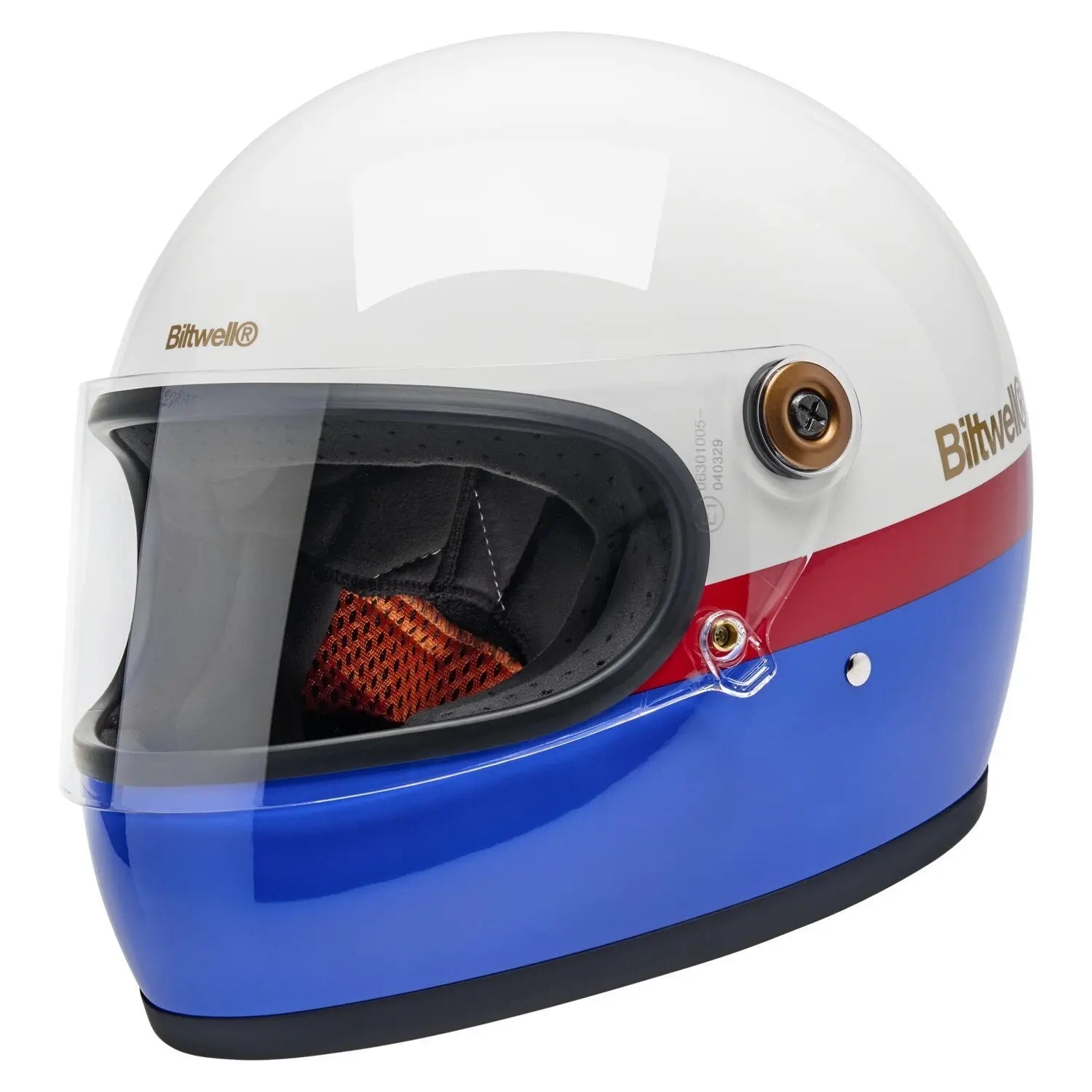 Biltwell Gringo S Gloss Red / White / Blue FREE UK Delivery, FREE 365 Day Returns | Moto Central