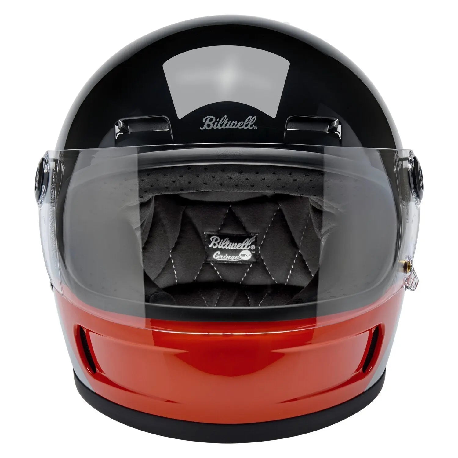 Biltwell Gringo SV Intersection Black / Orange / Grey FREE UK Delivery, FREE 365 Day Returns | Moto Central