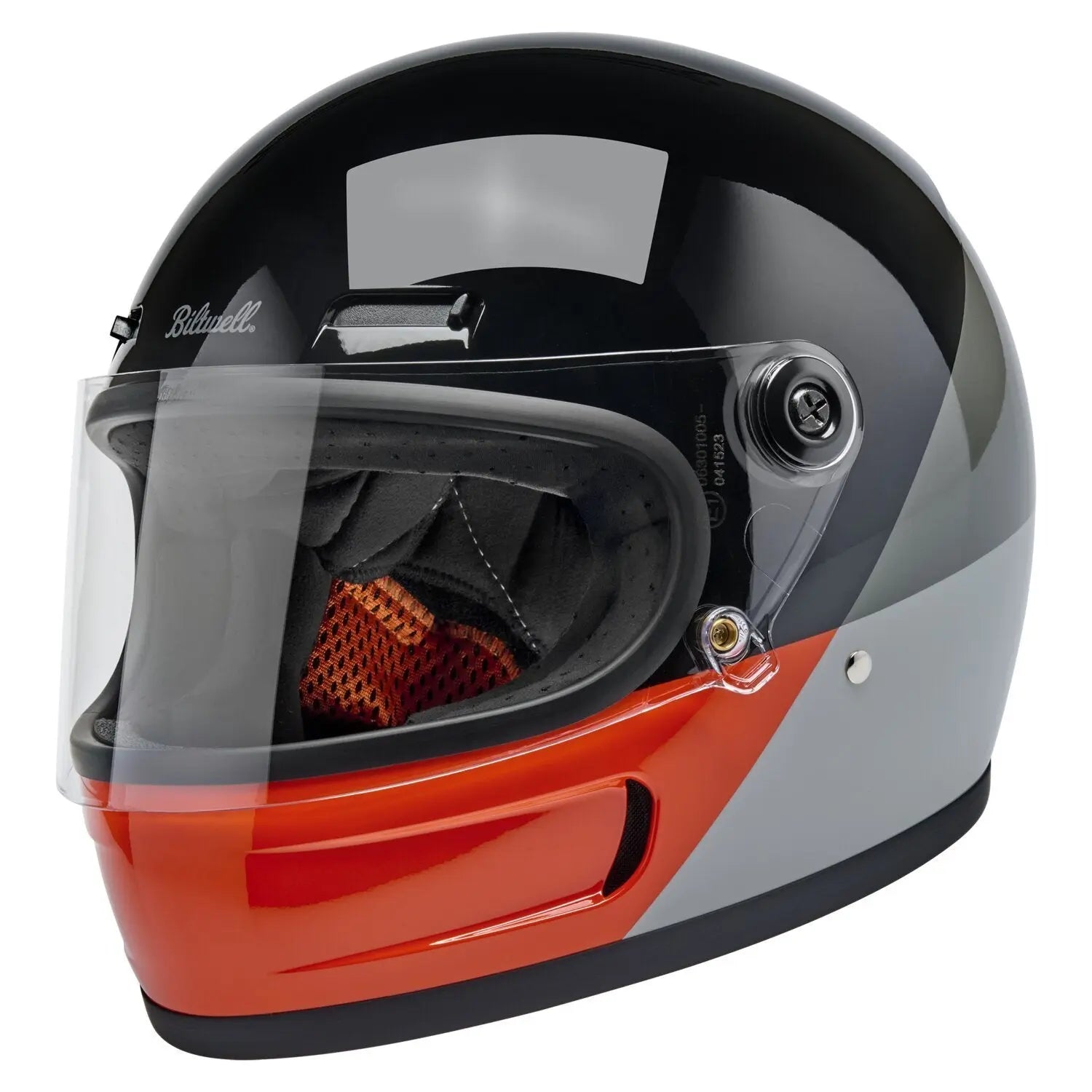 Biltwell Gringo SV Intersection Black / Orange / Grey FREE UK Delivery, FREE 365 Day Returns | Moto Central