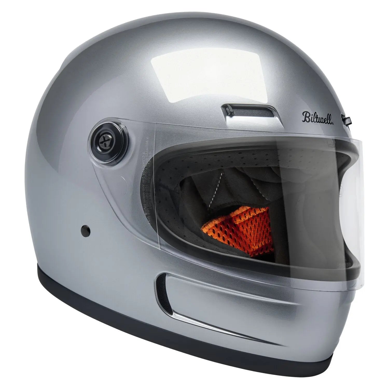 Biltwell Gringo SV Gloss Silver FREE UK Delivery, FREE 365 Day Returns | Moto Central