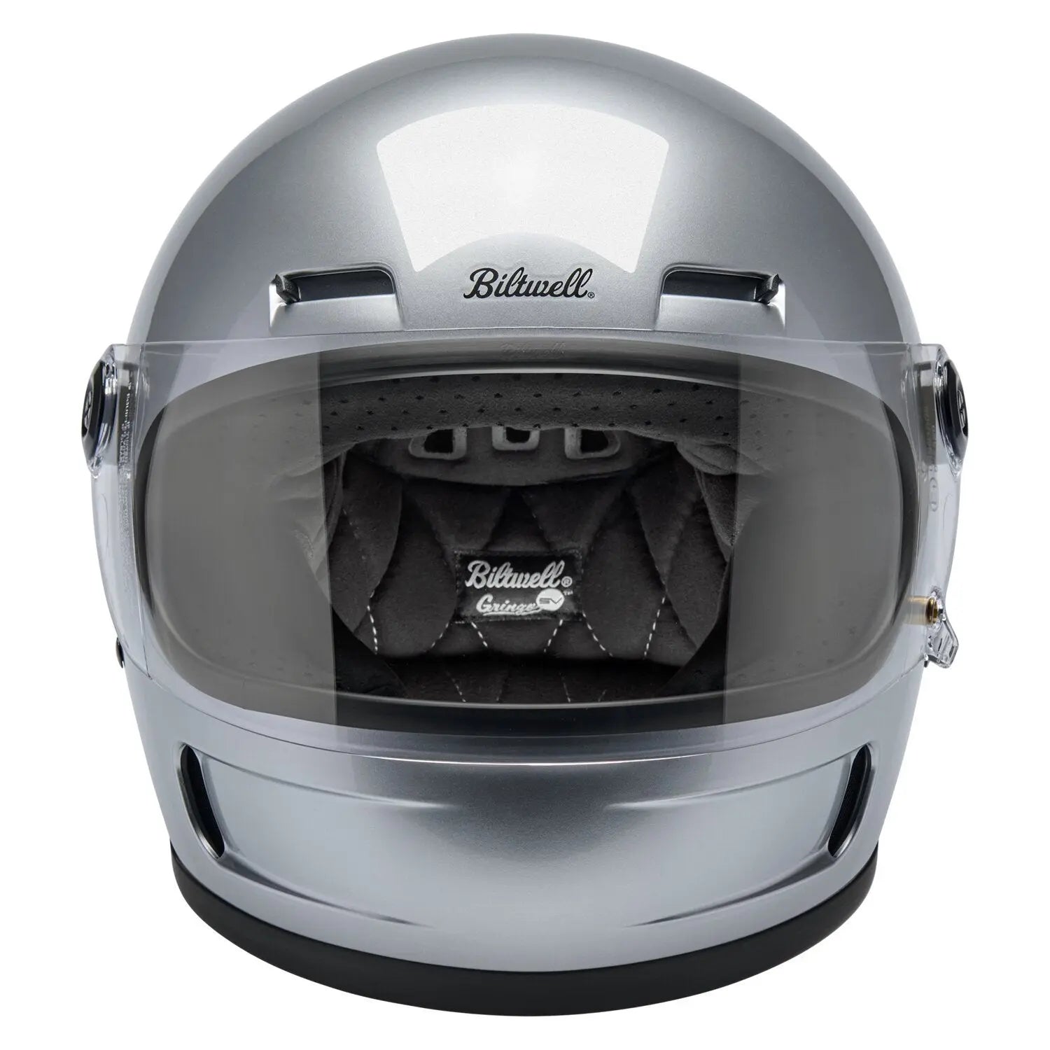 Biltwell Gringo SV Gloss Silver FREE UK Delivery, FREE 365 Day Returns | Moto Central