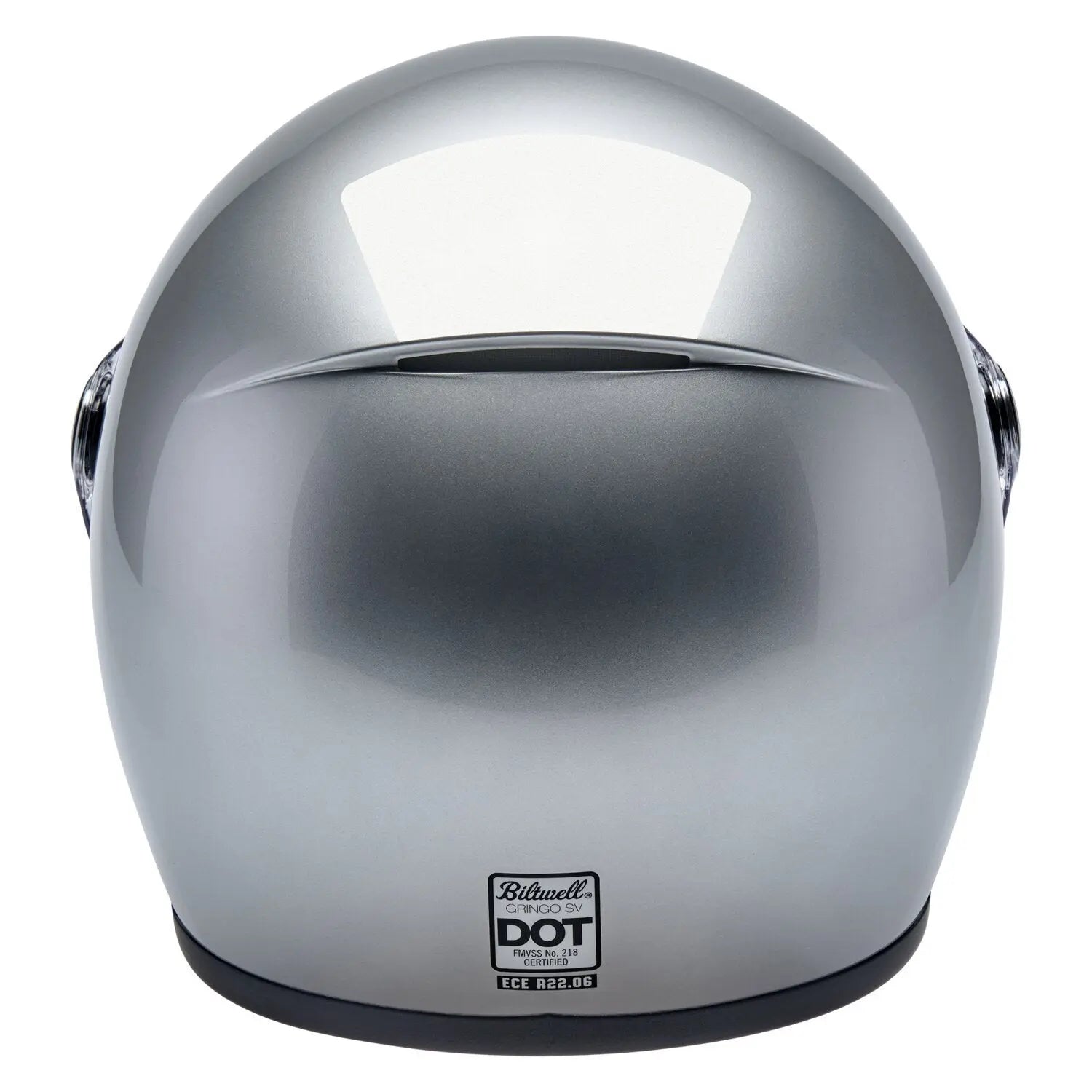 Biltwell Gringo SV Gloss Silver FREE UK Delivery, FREE 365 Day Returns | Moto Central