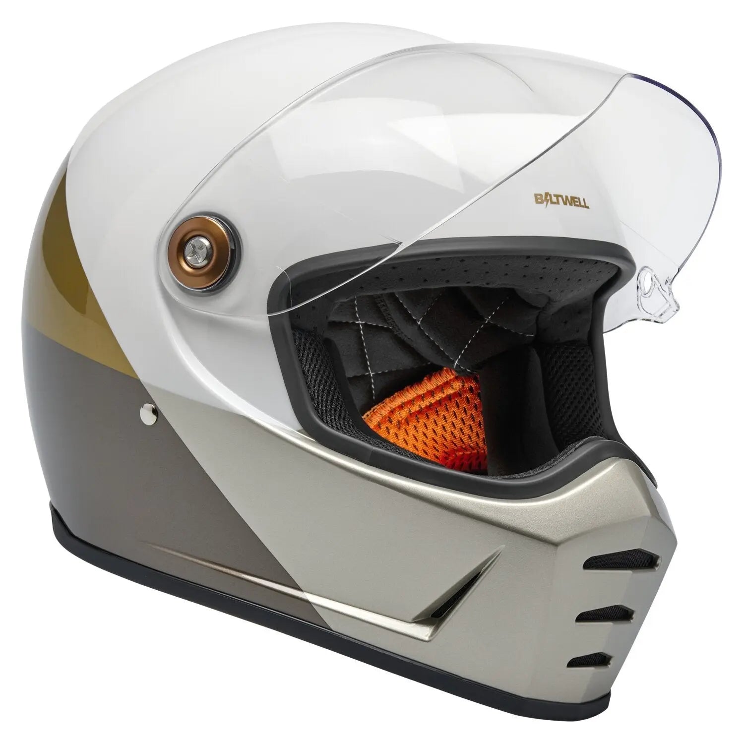 Biltwell Lane Splitter Intersection Gold / Silver / Bronze FREE UK Delivery, FREE 365 Day Returns | Moto Central