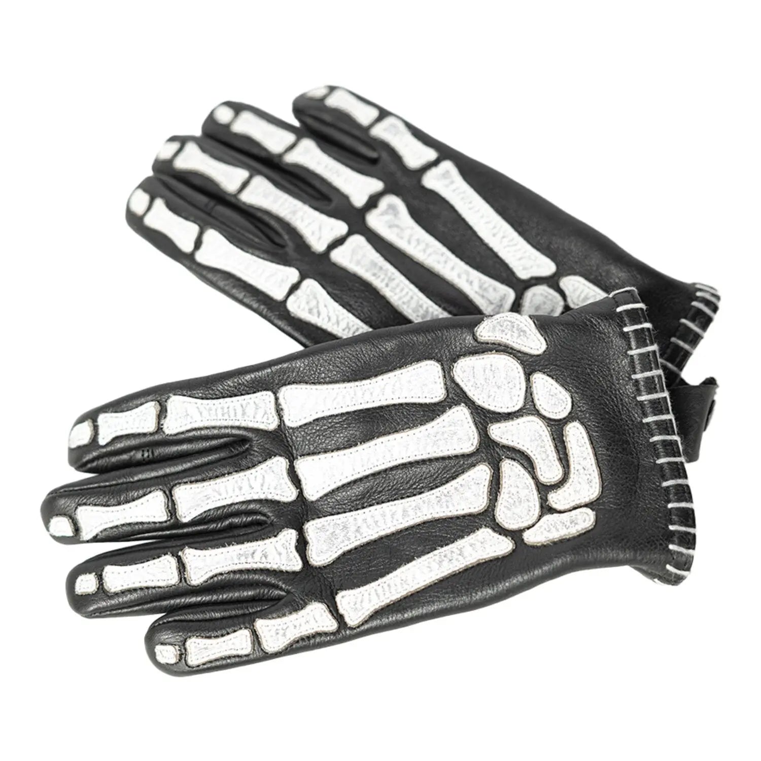 John Doe Skeletor Leather Gloves Black FREE UK Delivery, FREE 365 Day Returns | Moto Central