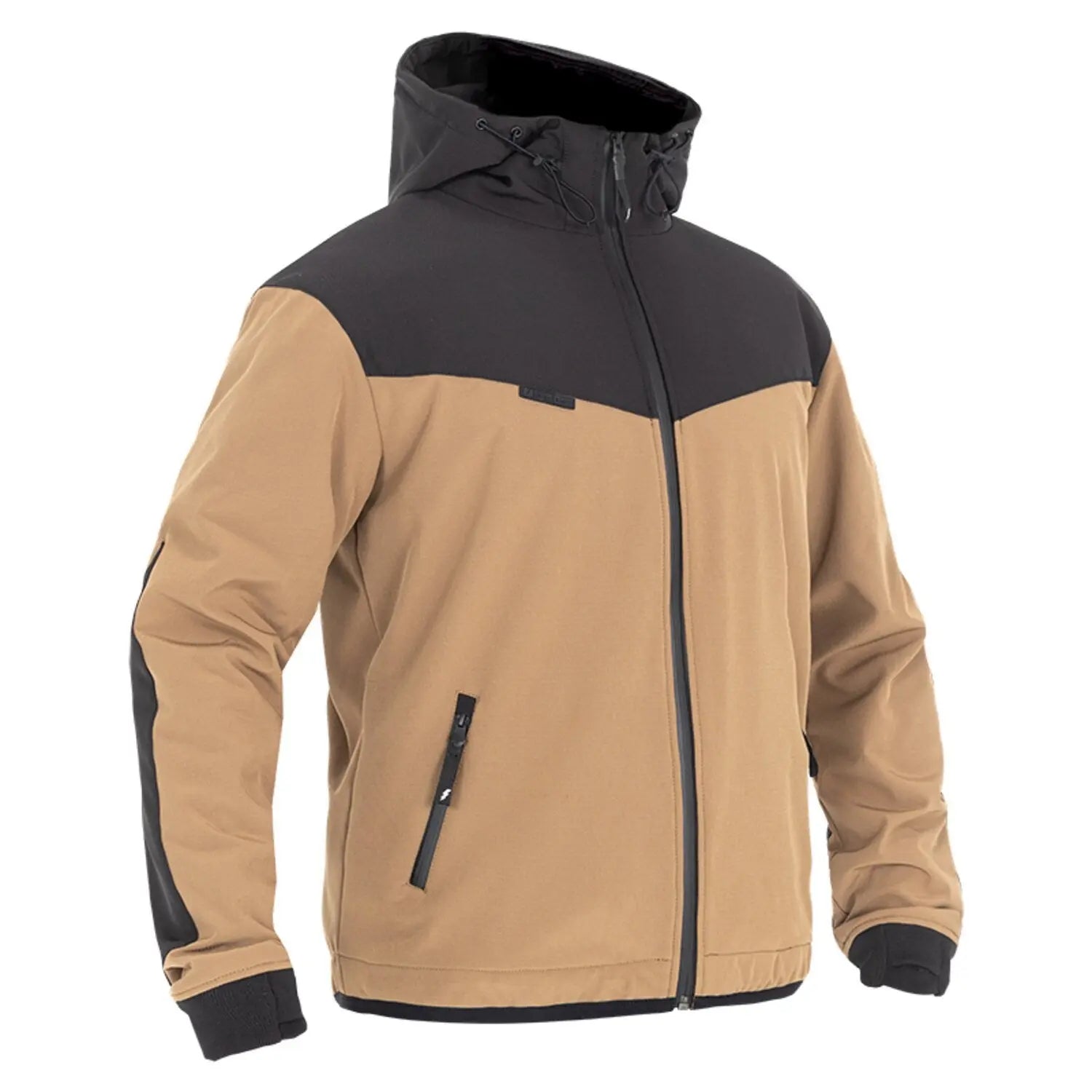 John Doe Softshell V3 Hoodie Rip-Stop Dessert / Black FREE UK Delivery, FREE 365 Day Returns | Moto Central