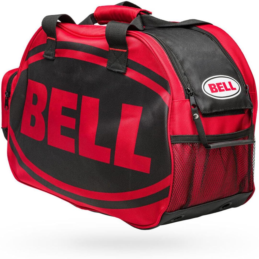 Bell Zippered Helmet Bag Red - FREE UK Shipping, FREE 365 Day Returns | Moto Central