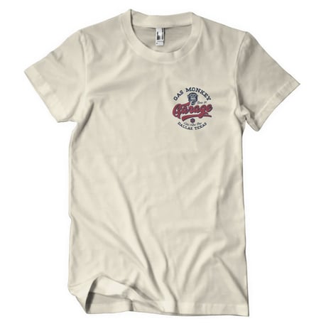Gas Monkey Garage Hot Rod Shop Logo T-Shirt Khaki FREE UK Delivery, FREE 365 Day Returns | Moto Central