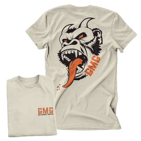 Gas Monkey Garage Deamon Monkey T-Shirt Khaki FREE UK Delivery, FREE 365 Day Returns | Moto Central