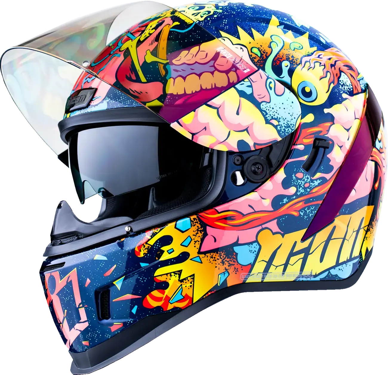 Icon Airform Scatterbrain MIPS Purple - FREE UK Shipping, FREE 365 Day Returns | Moto Central