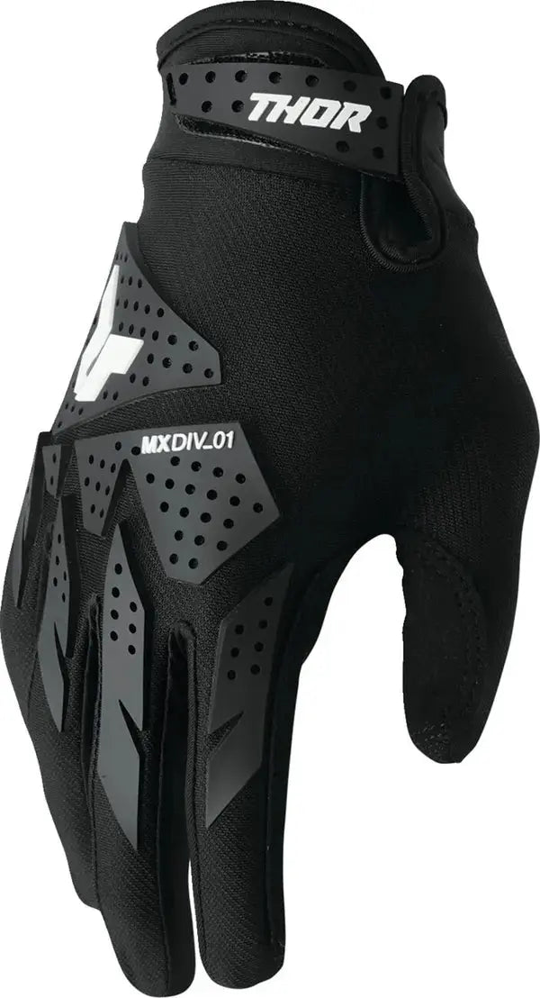 Thor Launchmode XP Textile Gloves Black - FREE UK Shipping, FREE 365 Day Returns | Moto Central
