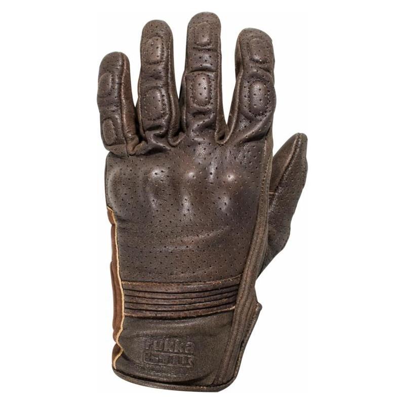 Rukka Bingham Leather / Textile Gloves Dark Brown