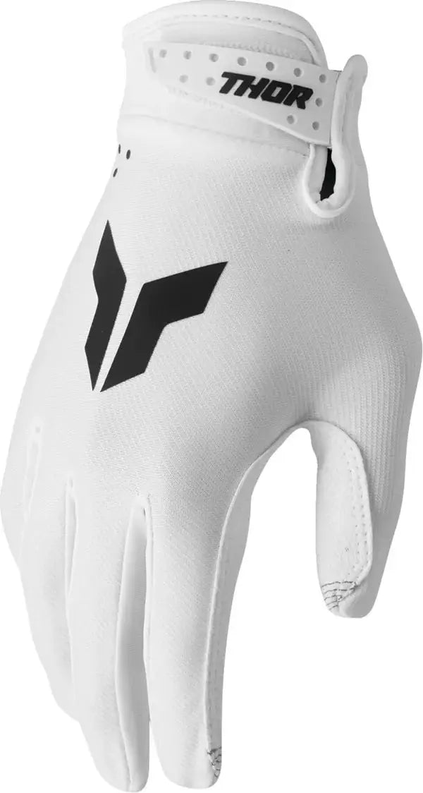 Thor Launchmode Textile Gloves White - FREE UK Shipping, FREE 365 Day Returns | Moto Central