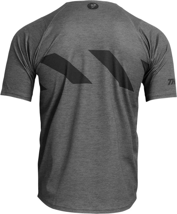 Thor Assist Hazard Short Sleeves Jersey Black / Heather Charcoal - FREE UK Shipping, FREE 365 Day Returns | Moto Central