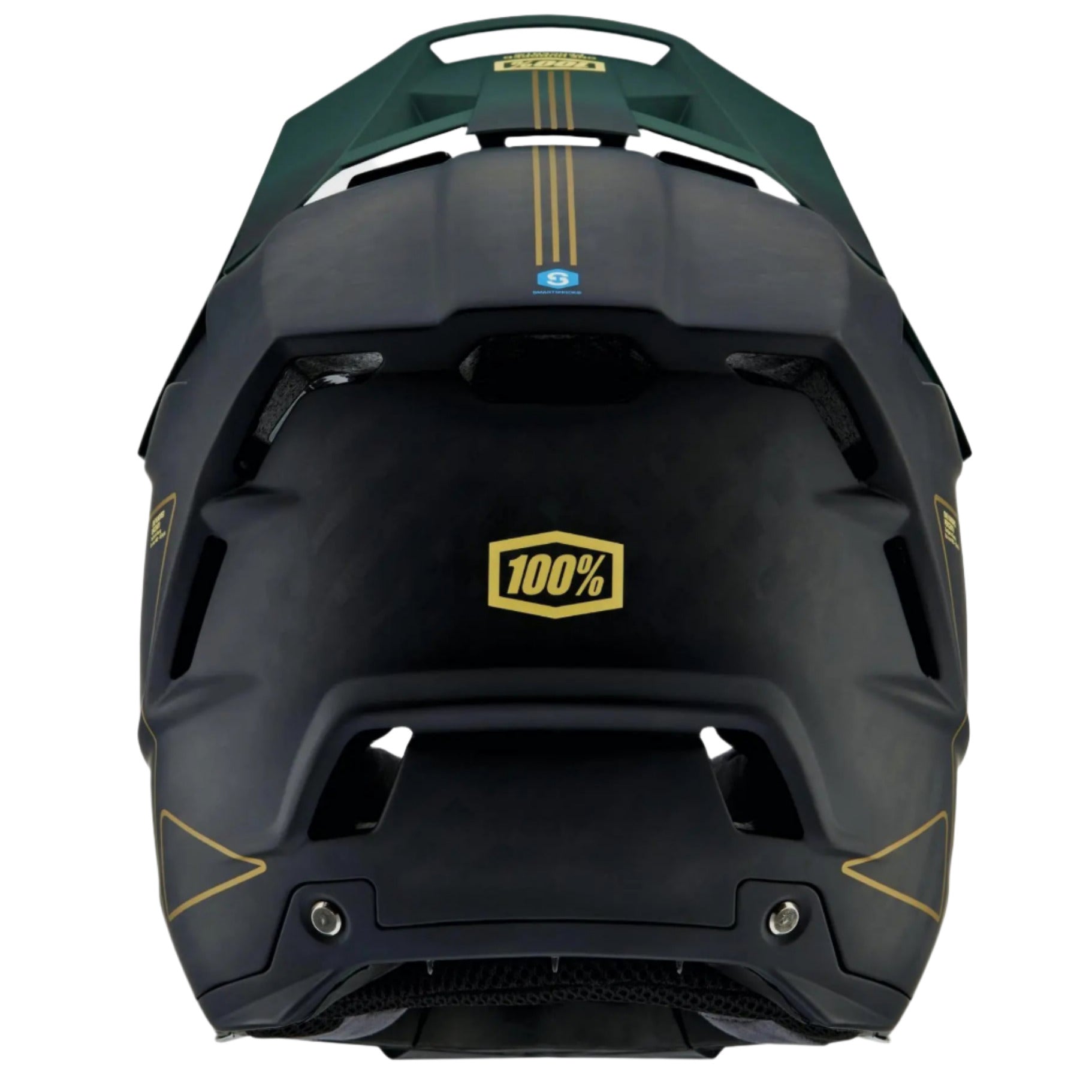 100% Aircraft 2 Helmet Carbon Gold / Forest - FREE UK Shipping, FREE 365 Day Returns | Moto Central