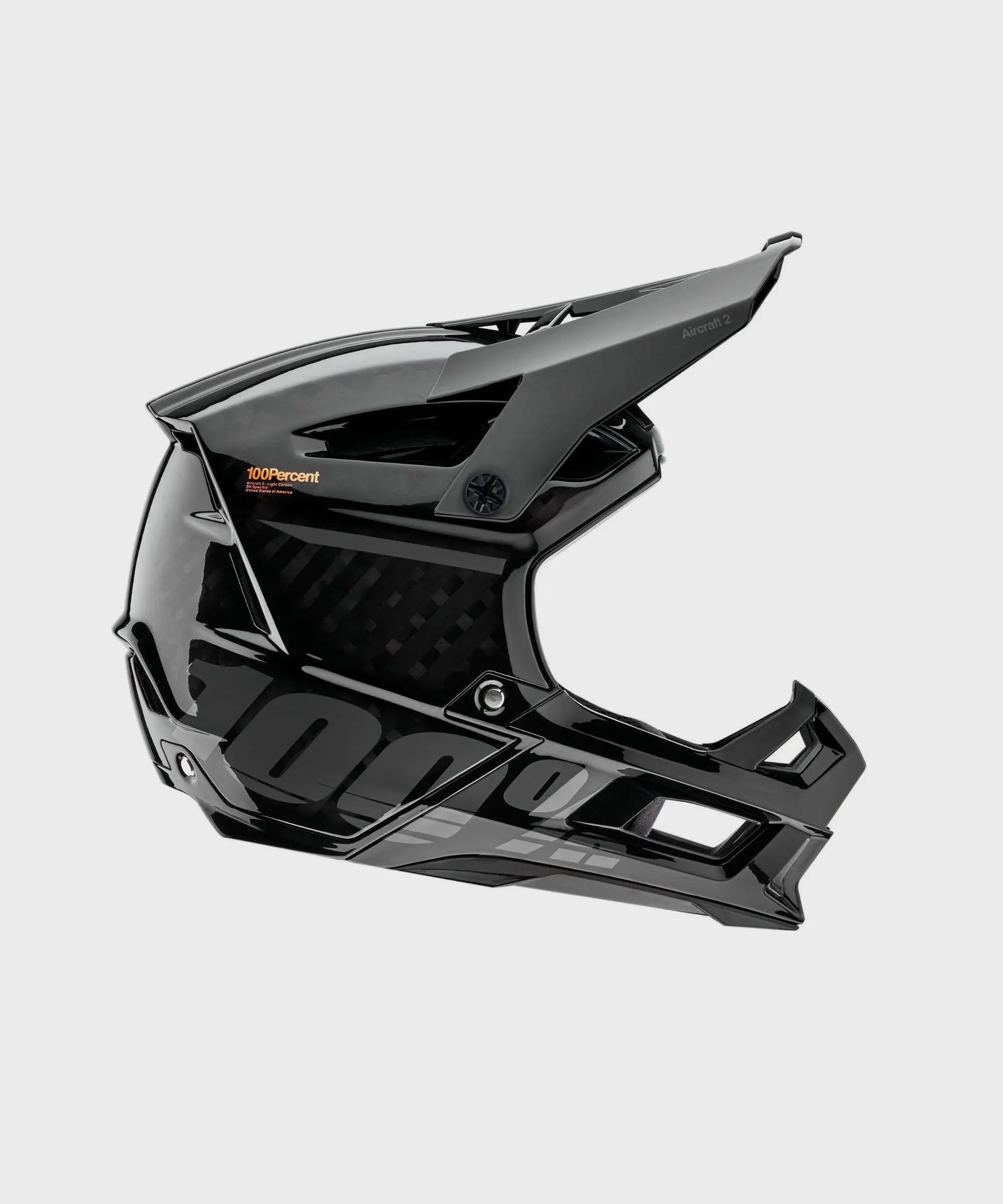 100% Aircraft 2 Helmet Black - FREE UK Shipping, FREE 365 Day Returns | Moto Central
