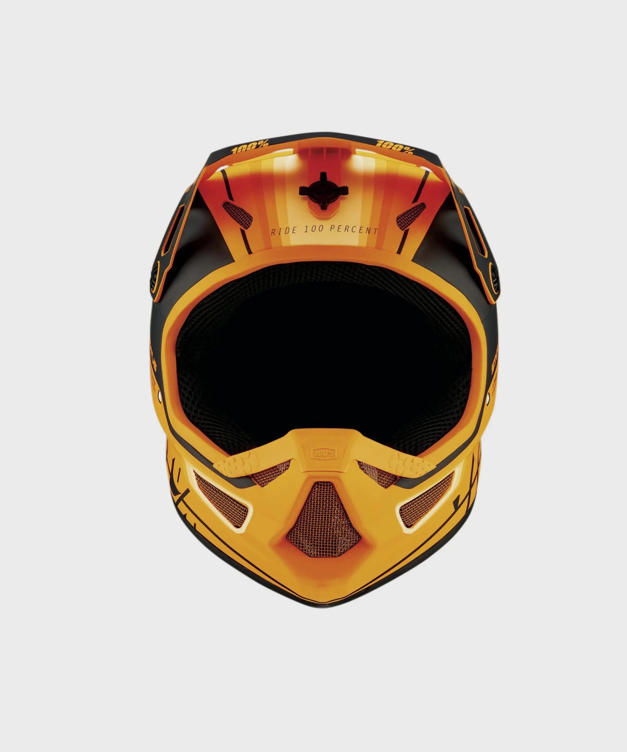 100% Status Youth Helmet Topenga Orange / Black - FREE UK Shipping, FREE 365 Day Returns | Moto Central