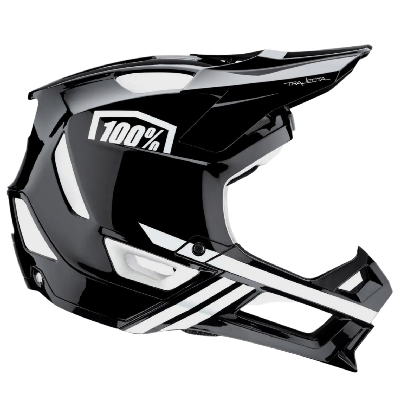100% Trajecta Fidlock Helmet 2021 Black / White - FREE UK Shipping, FREE 365 Day Returns | Moto Central