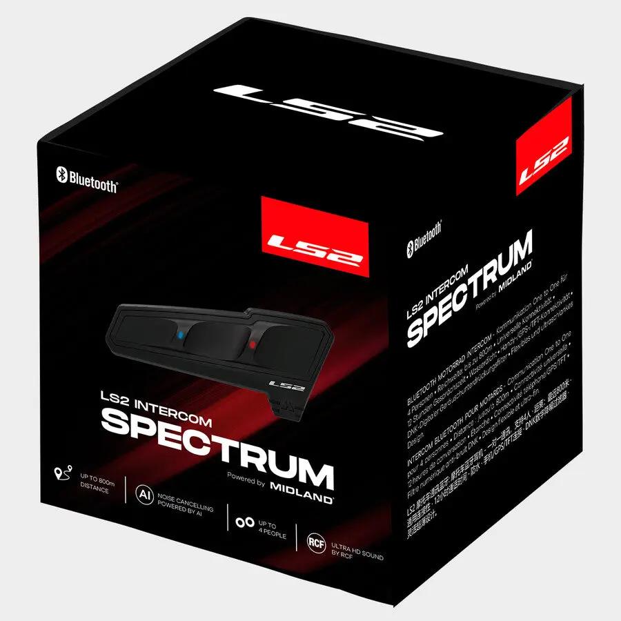 LS2 Intercom Spectrum Communication System Black FREE UK Delivery, FREE 365 Day Returns | Moto Central