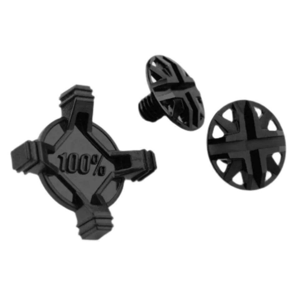100% Aircraft Visor Screw Kit Black - FREE UK Shipping, FREE 365 Day Returns | Moto Central