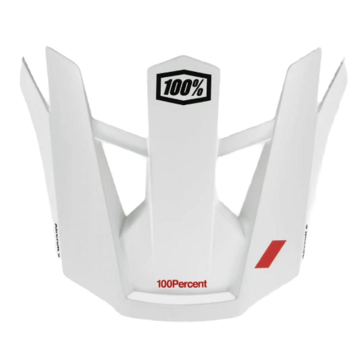 100% Aircraft 2 Replacement Visor Red / White - FREE UK Shipping, FREE 365 Day Returns | Moto Central
