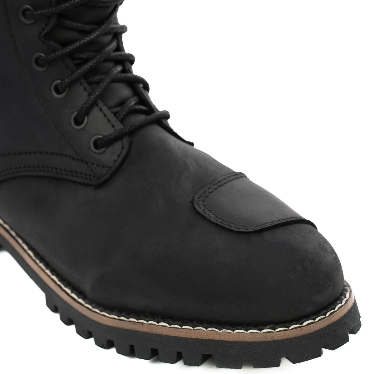 Spada Pilgrim Grande Rev.2 CE Waterproof Boots Distressed Black FREE UK Delivery, FREE 365 Day Returns | Moto Central