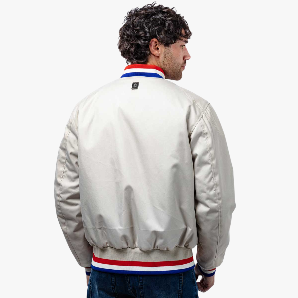 Spada Airforce MA1 Royale CE Waterproof Bomber Textile Jacket Ivory FREE UK Delivery, FREE 365 Day Returns | Moto Central