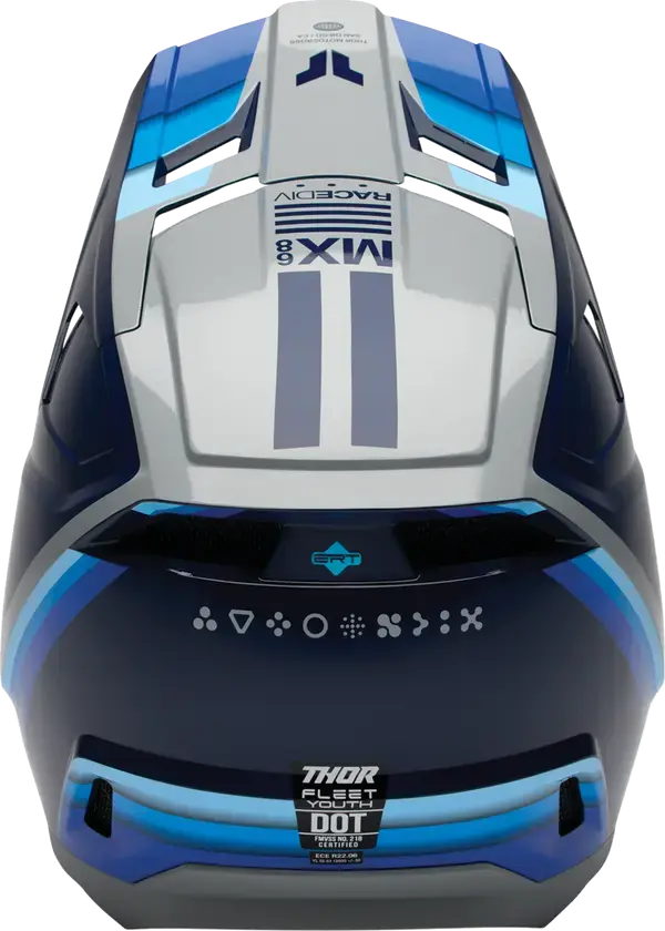 Thor Fleet Youth Defy Blue / Grey - FREE UK Shipping, FREE 365 Day Returns | Moto Central