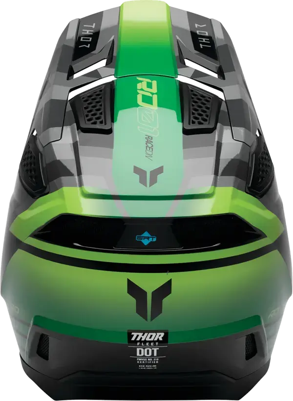 Thor Fleet Camber Black / Green - FREE UK Shipping, FREE 365 Day Returns | Moto Central