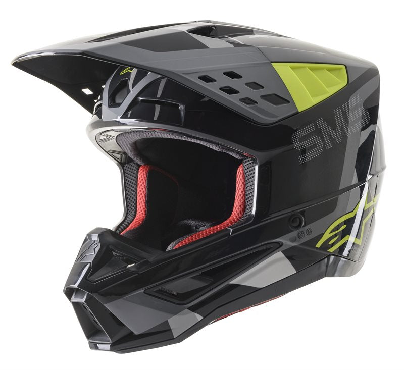 Alpinestars S-M5 Rover Helmet Ece Anthracite / Fluo Yellow / Grey Camo - FREE UK Shipping, FREE 365 Day Returns | Moto Central